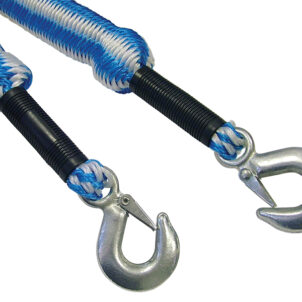 Tow Rope Expanding 4m Metal Hooks 3 Tonnes