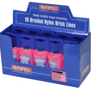 Hi-Vis Nylon Brick Line 100m (330ft) Pink - Image 2