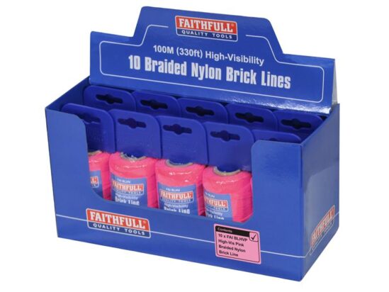 Hi-Vis Nylon Brick Line 100m (330ft) Pink - Image 2