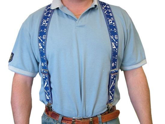 Heavy-Duty Braces 50mm Wide - Blue