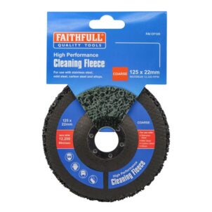 Cleaning Fleece Disc Coarse 125 x 22mm - Image 3