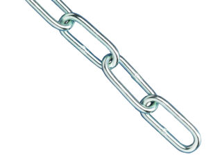 Zinc Plated Chain 4mm x 2.5m – Max. Load 120kg