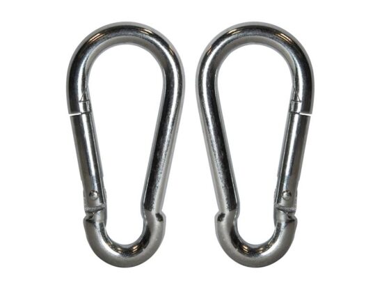 Fire Brigade Snap Hook 8mm Zinc Plated (Pack 2)