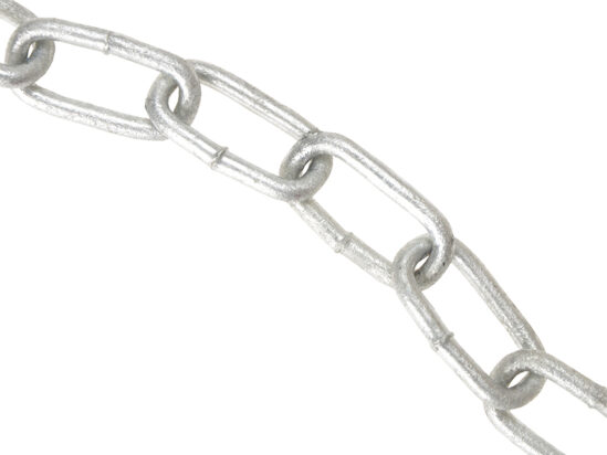 Galvanised Chain Link 4mm x 30m Reel - Max. Load 120kg