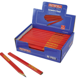 Carpenter's Pencils - Red / Medium (Display 80)