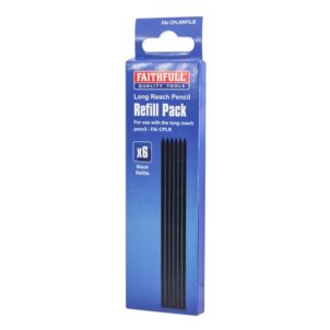 Black Pencil Marking Refill Pack, 6 Piece