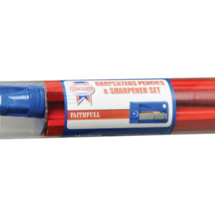 Carpenter's Pencils Tube & Sharpener