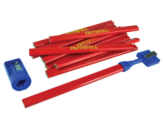 Carpenter's Pencil Kit Red / Medium (Pack 12) - Image 2