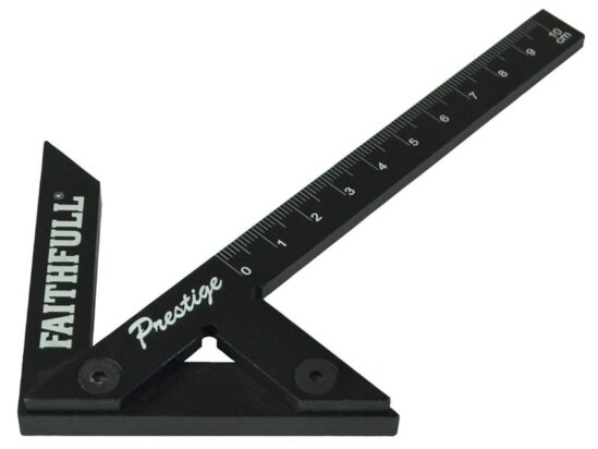Prestige Centre Finder Gauge Black Aluminium 100mm - Image 3
