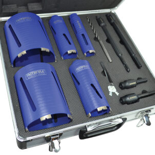 Diamond Core Drill Kit & Case Set of 11 - Image 2