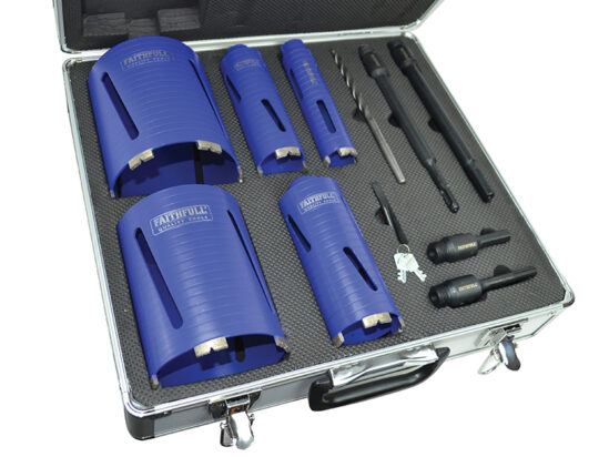 Diamond Core Drill Kit & Case Set of 11 - Image 2