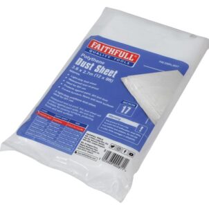 Light-Duty Polythene Dust Sheet 3.6 x 2.7m