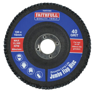 Abrasive Jumbo Flap Disc 100mm Coarse