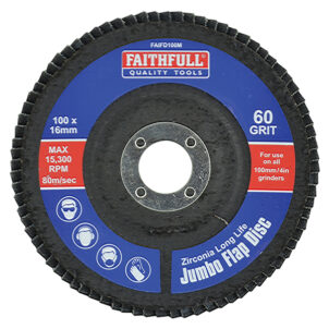 Abrasive Jumbo Flap Disc 100mm Medium