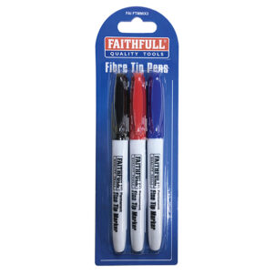 Fibre Tip Marker Pen Mixed (Pack 3)