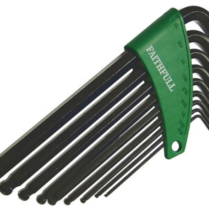Imperial Ball End Long Arm Hexagon Key Set, 9 Piece