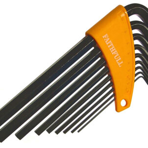 Metric Long Arm Hex Key Set, 9 Piece