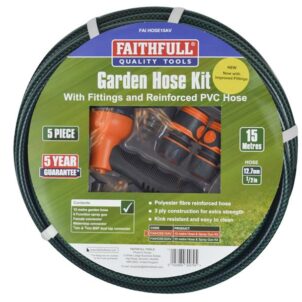 PVC Reinforced Hose 15m Fittings & Spray Gun