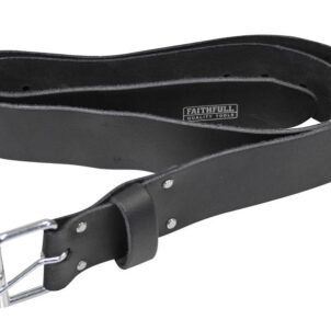 Heavy-Duty Leather Belt Black