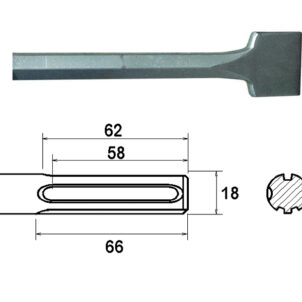 SDS Max Straight Scaling Chisel 50 x 400mm