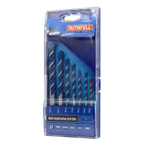 Multi Construction Drill Set, 7 Piece