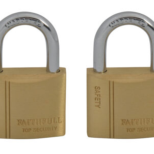 Brass Padlock Keyed Alike 2 x 40mm
