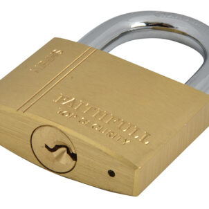 Brass Padlock 50mm 3 Keys