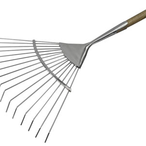 Prestige Stainless Steel Lawn Rake Ash Handle
