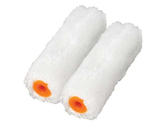 Medium Pile Mini Roller Refills 100mm (4in) Pack of 2