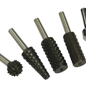 Rotary Rasps (4) & Countersink (1) Set