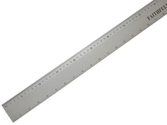 Aluminium Flat Rule 1m/39in - Image 5