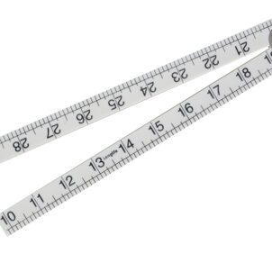Folding Rule White ABS Plastic 1m (36in)