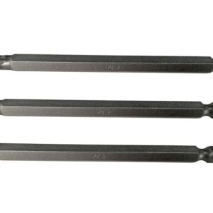 Pozidriv S2 Power Screwdriver Bits PZ2 x 100mm (Pack 3)