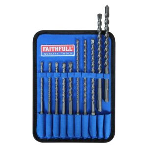SDS Plus Drill Bit Set, 10 Piece