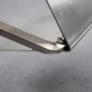 Internal Corner Trowel Stainless Steel Soft Grip Handle 4 x 3 x 3in - Image 3