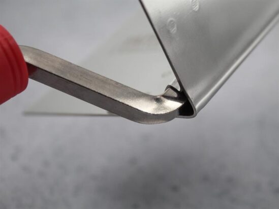 Internal Corner Trowel Stainless Steel Soft Grip Handle 4 x 3 x 3in - Image 3
