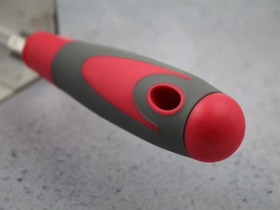 Internal Corner Trowel Stainless Steel Soft Grip Handle 4 x 3 x 3in - Image 4
