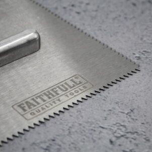 Notched Trowel V 3mm Soft Grip Handle 11 x 4.1/2in - Image 5