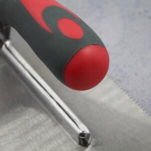 Notched Trowel V 3mm Soft Grip Handle 11 x 4.1/2in - Image 3