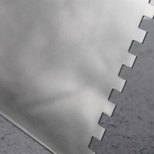Notched Trowel Serrated 6mm Stainless Steel Soft Grip Handle 11 x 4.1/2in - Image 2