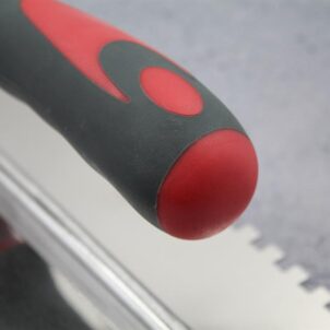 Notched Trowel Serrated 6mm Stainless Steel Soft Grip Handle 11 x 4.1/2in - Image 3