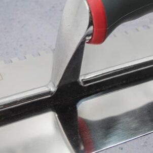 Notched Trowel Serrated 6mm Stainless Steel Soft Grip Handle 11 x 4.1/2in - Image 4