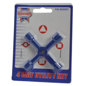 4-Way Services Utility Meter Key