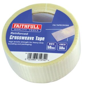 Reinforced Crossweave Tape 50mm x 50m
