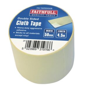 Heavy-Duty Double-Sided Cloth Tape 50mm x 4.5m
