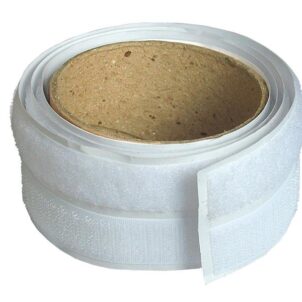 Hook & Loop Self-Adhesive Tape 20mm x 1m White