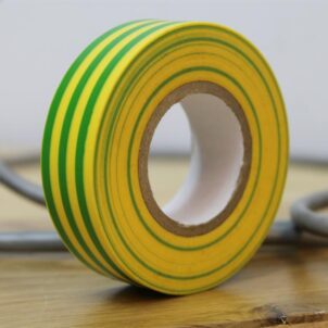 PVC Electrical Tape Green / Yellow 19mm x 20m