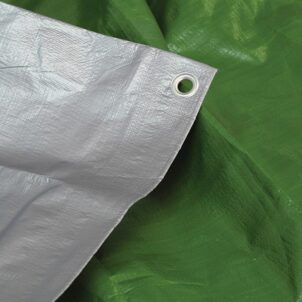 Tarpaulin Green/Silver 5.4 x 3.6m (18 x 12ft) 80gsm - Image 5