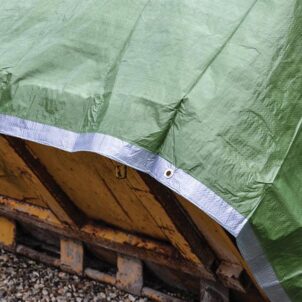 Tarpaulin Green/Silver 5.4 x 3.6m (18 x 12ft) 80gsm - Image 2