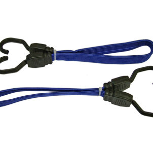 Flat Bungee Flat Cord 46cm (18in) Blue 2 Piece